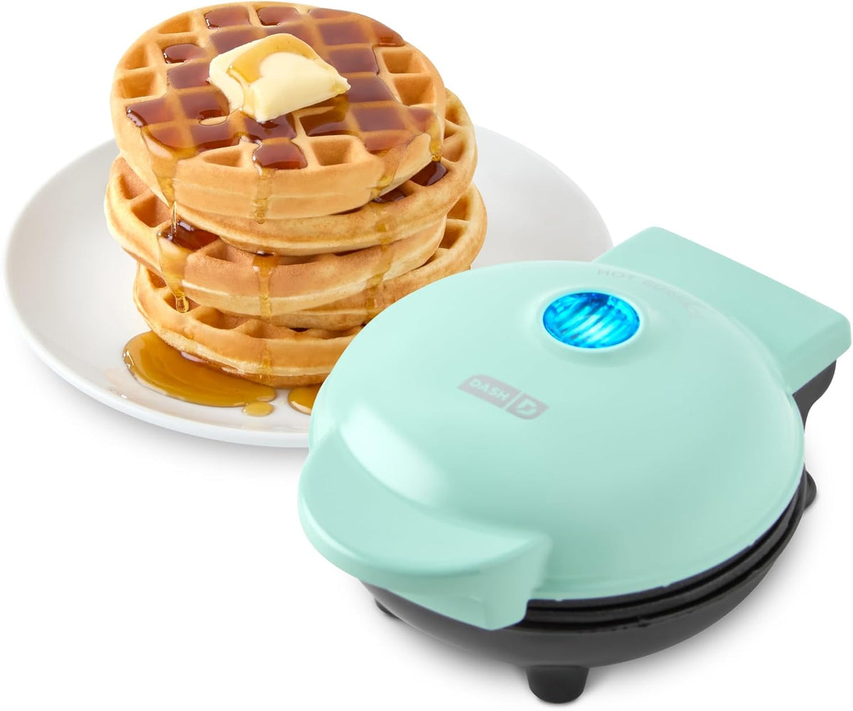 Dash Mini Waffle Maker- Compact Electric Iron for Creative Homemade Treats