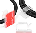 60 PCS XHF 5/8” Adhesive Cable Wire Clips Clear, Outdoor Christmas Light