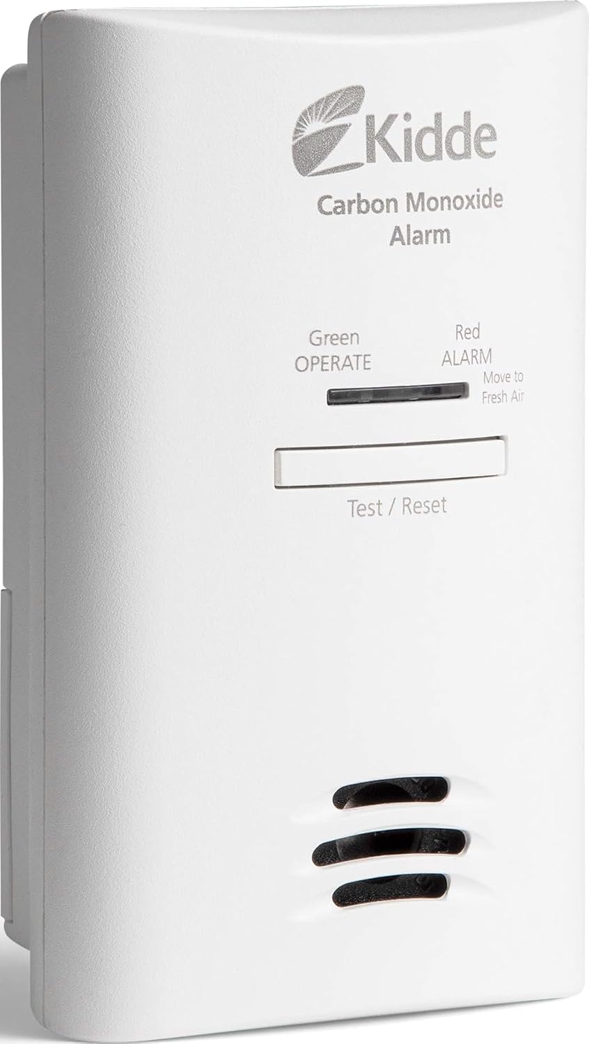 Kidde Carbon Monoxide Detector, Plug-in Carbon Monoxide Detector with AA Battery Backup