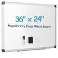 VUSIGN 36" x 24" Magnetic Dry Erase Board for Wall with Aluminum Frame