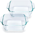 Small Casserole Dishes 2 Pack, 5 Inch Glass Square Baking Dish Individual Portion Baking - casserole dishes for sale