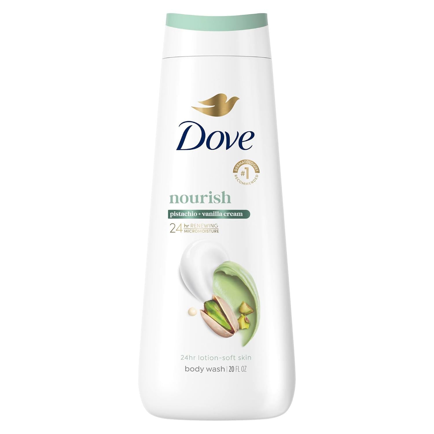 Dove Hydrating Body Wash for Women Pistachio & Vanilla Cream for Hydrated &