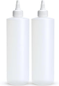 BRIGHTFROM Condiment Squeeze Bottles, 16 OZ Empty Squirt Bottle with Twist