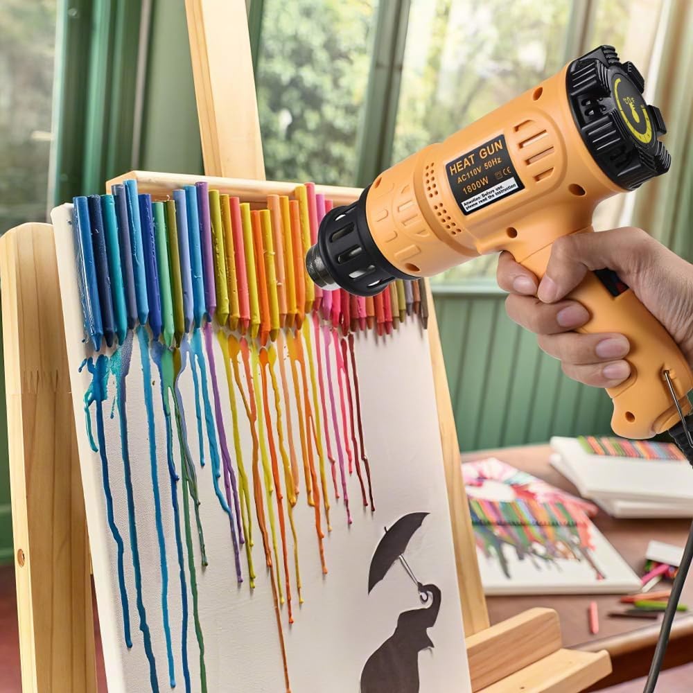 SEEKONE Heat Gun 1800W 122℉-1202℉（50℃- 650℃）Fast Heating Heavy Duty Hot Air