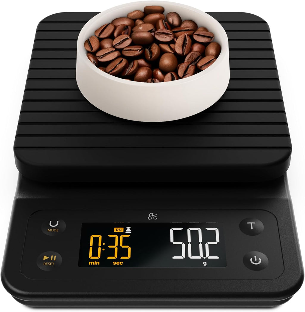 Greater Goods Coffee Scale with Timer, 0.1g Precision for Espresso & Matcha