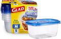 Glad GladWare Medium Rectangle Food Storage Containers with Lids, BPA Free