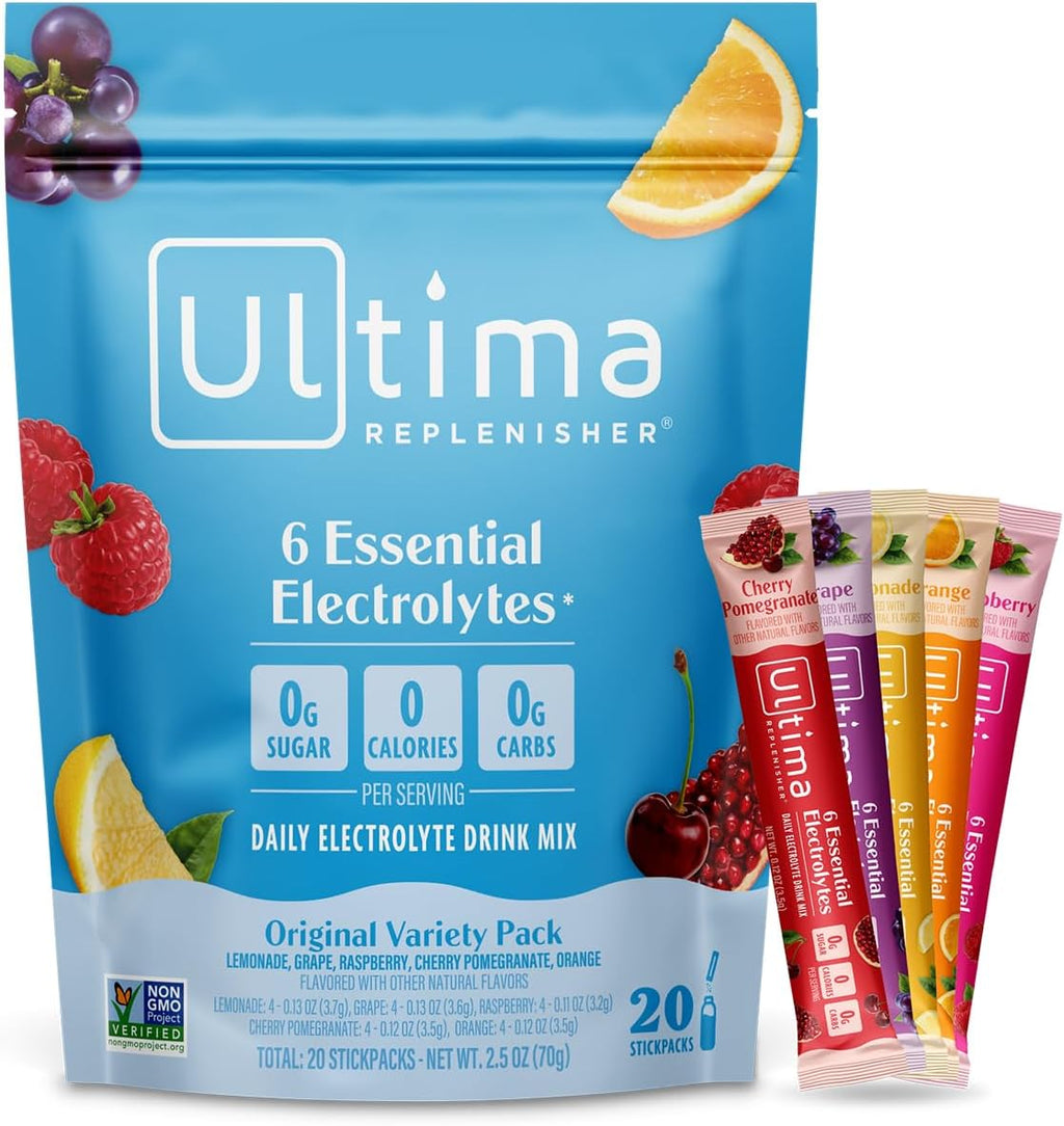Ultima Replenisher Daily Electrolyte Powder – Original Variety Pack, 20