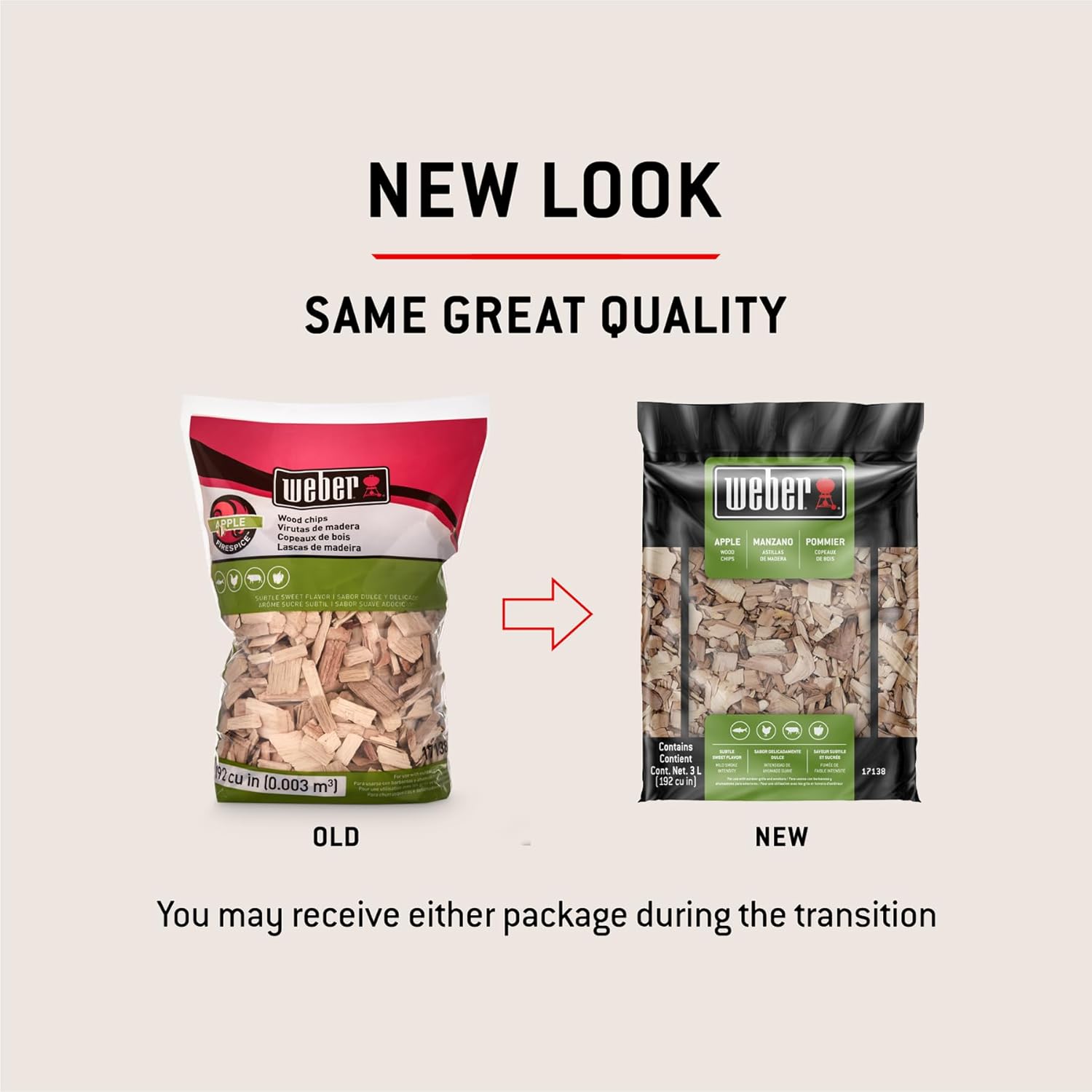 Weber Apple Wood Chips, 2 lb – Premium BBQ Smoking & Grilling Chips for