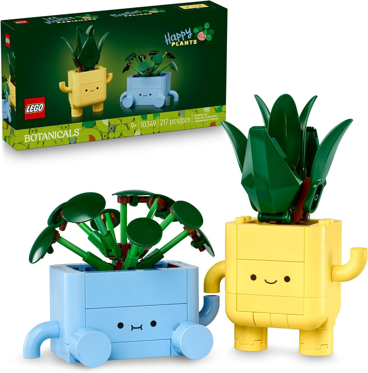 LEGO Botanicals Happy Plants Building Toy for Kids, Girls, and Boys 9+
