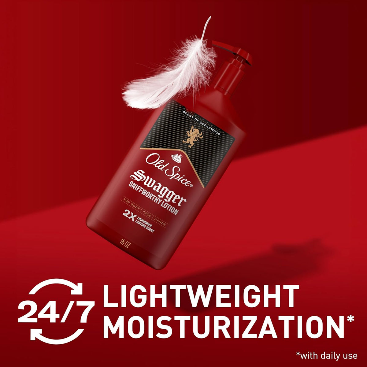 Old Spice Hand, Face & Body Lotion for Men, 24/7 Lightweight Moisturization