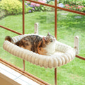Zakkart SnugCloud Foldable Cat Window Perch - zakkart snugcloud foldable cat window perch (cream white m)