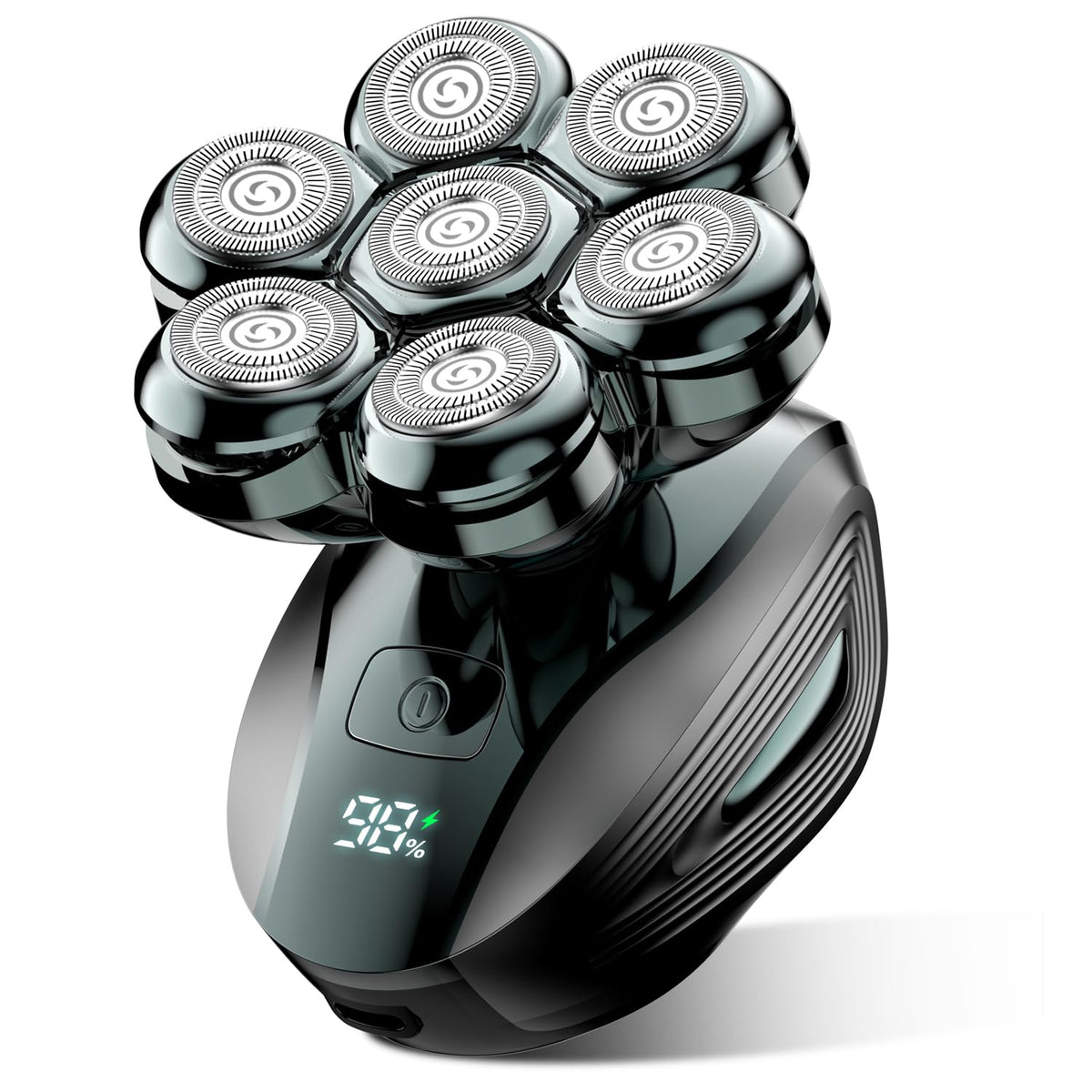 Head Shavers for Bald Men: 7D Floating with 120-Min Run - Grass Green