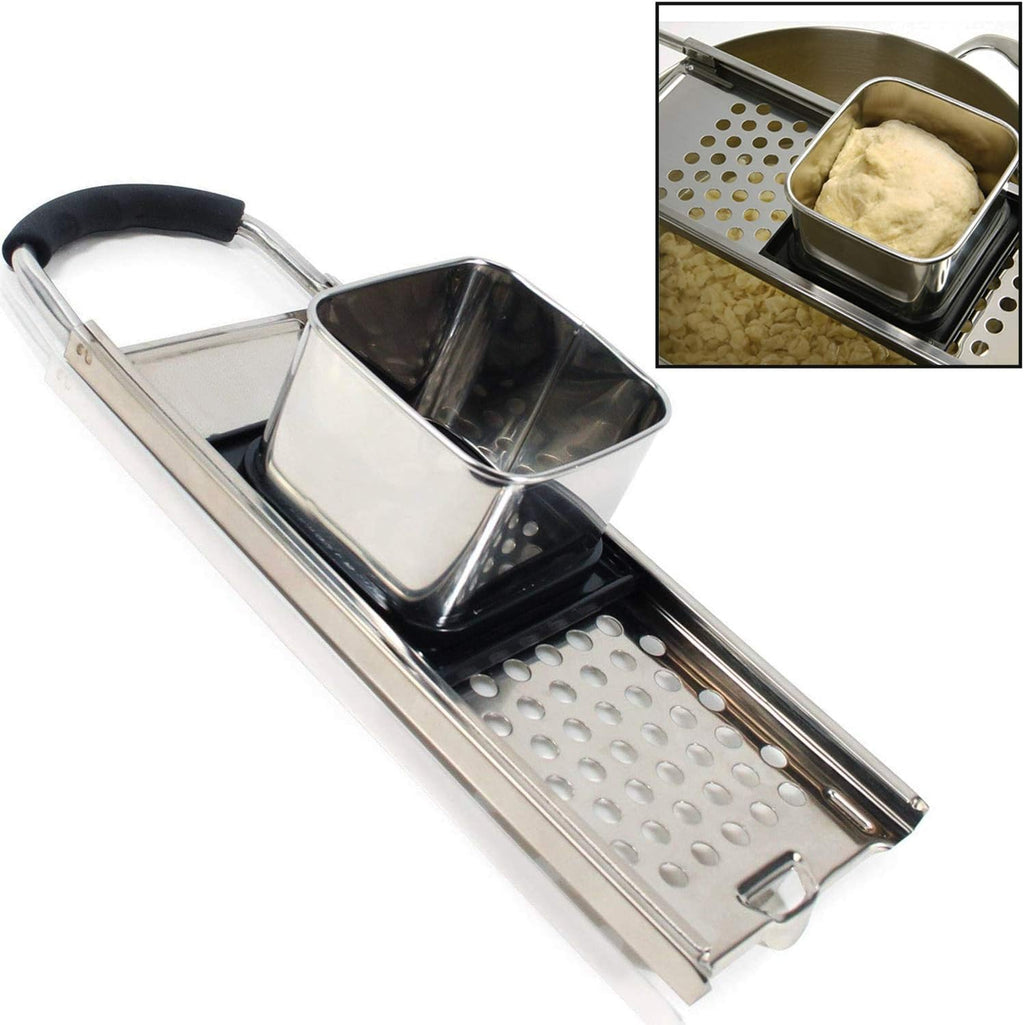 Premium Grade Stainless Steel Spaetzle Maker with Comfort Grip Handle Traditional German