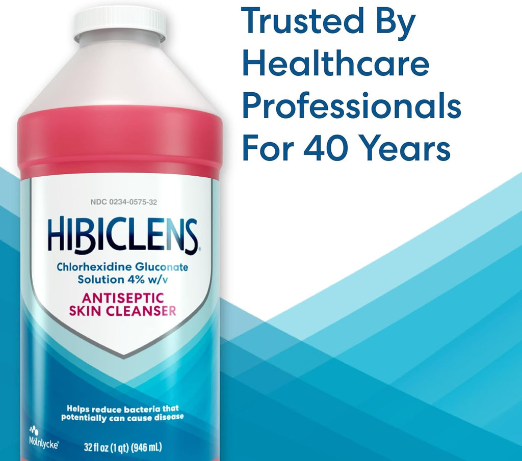 Hibiclens – Antimicrobial and Antiseptic Soap and Skin Cleanser – 32 oz – for