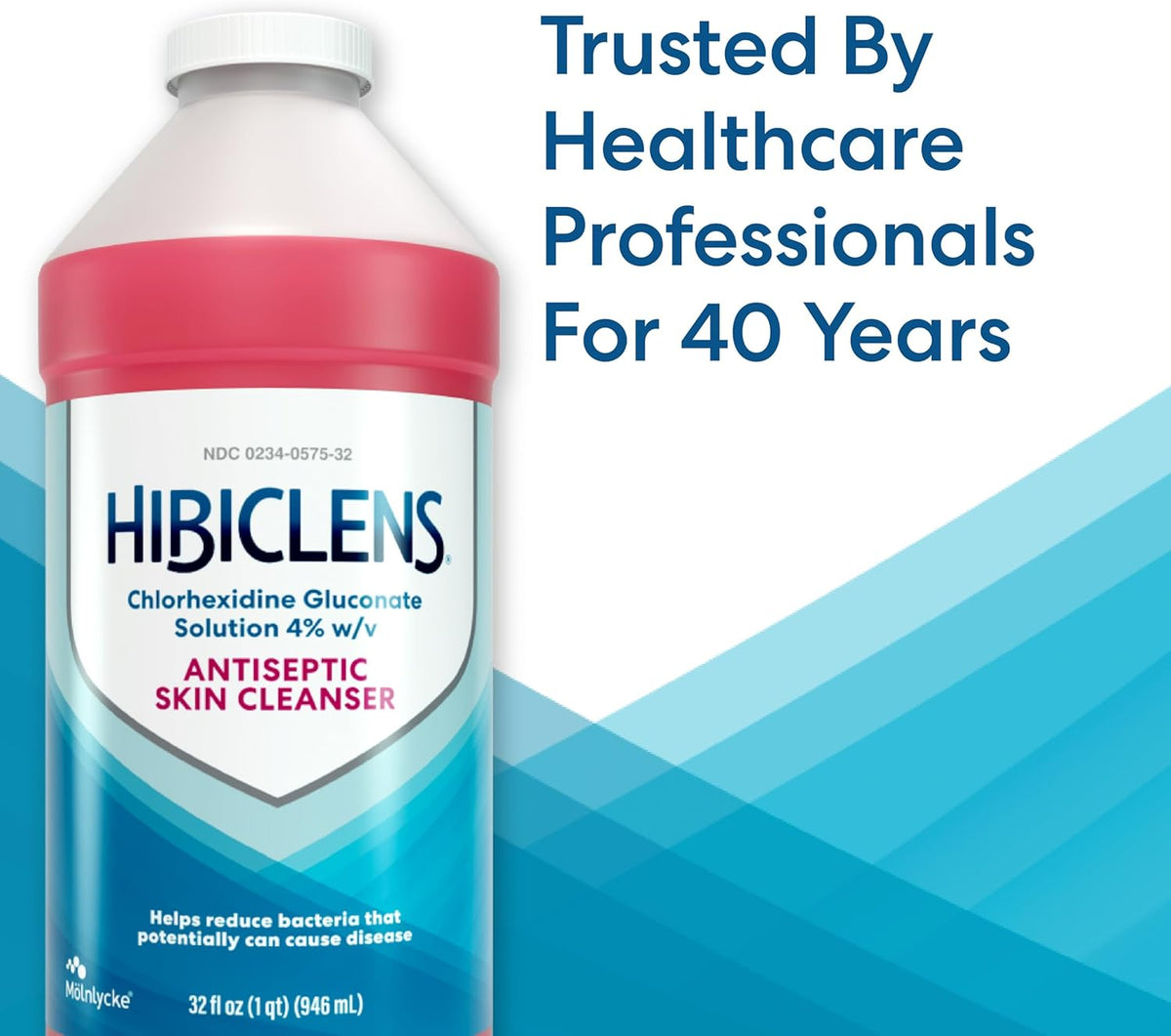 Hibiclens – Antimicrobial and Antiseptic Soap and Skin Cleanser – 32 oz – for