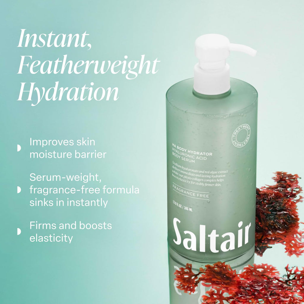 Saltair Hyaluronic Acid Body Serum – Hydrating Body Lotion for Smoother