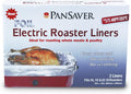 PanSaver 45950 Foil Electric Roaster Liner Pack of 4 - Fits 16-22 Qt Roasters