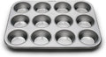 Fox Run Muffin and Cupcake Pan, 12 Standard Cup Stainless Steel Muffin Pan