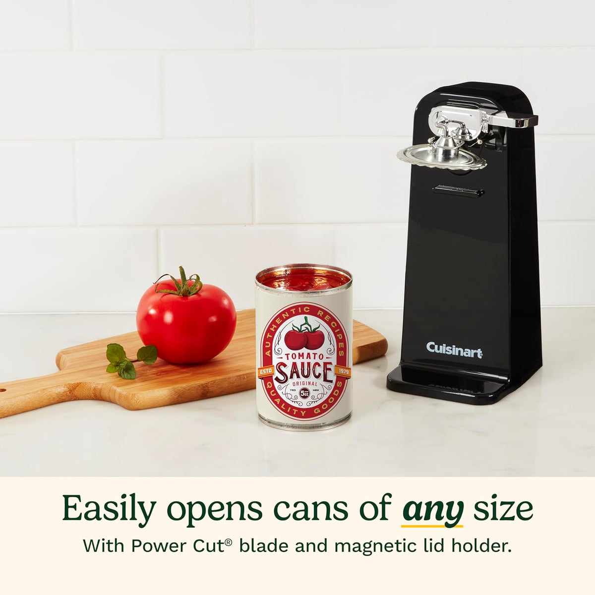 Cuisinart Can Opener with One-Touch Operation, Electric Can Opener for
