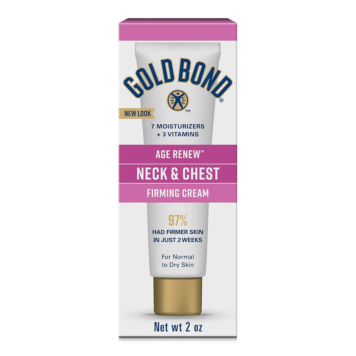 Gold Bond Age Renew Neck & Chest Firming Age Renew Cream, 2 oz., Clinically