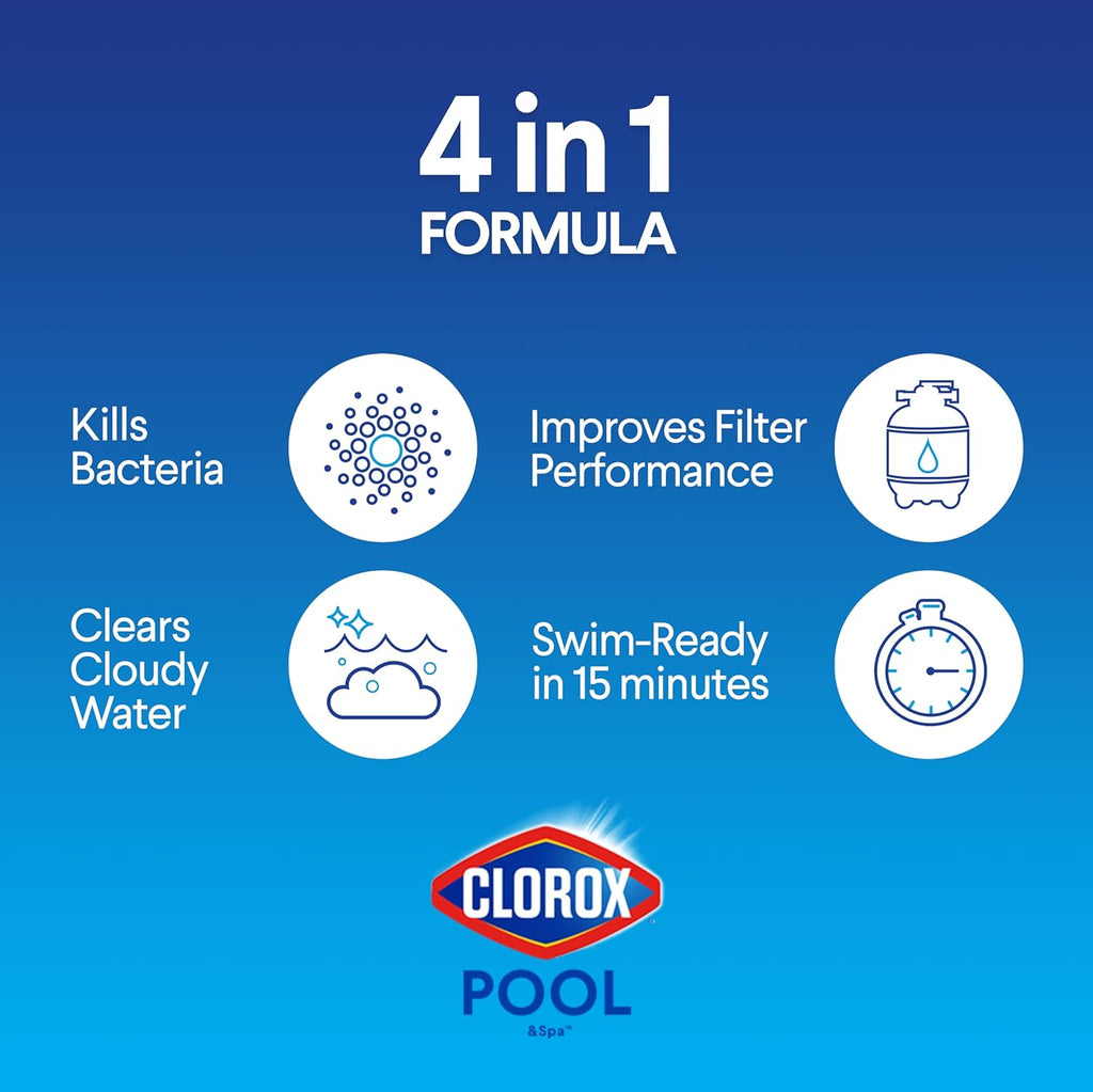 Clorox® Pool&Spa™ Shock Clear, for Crystal Clear Swimming Pool Water
