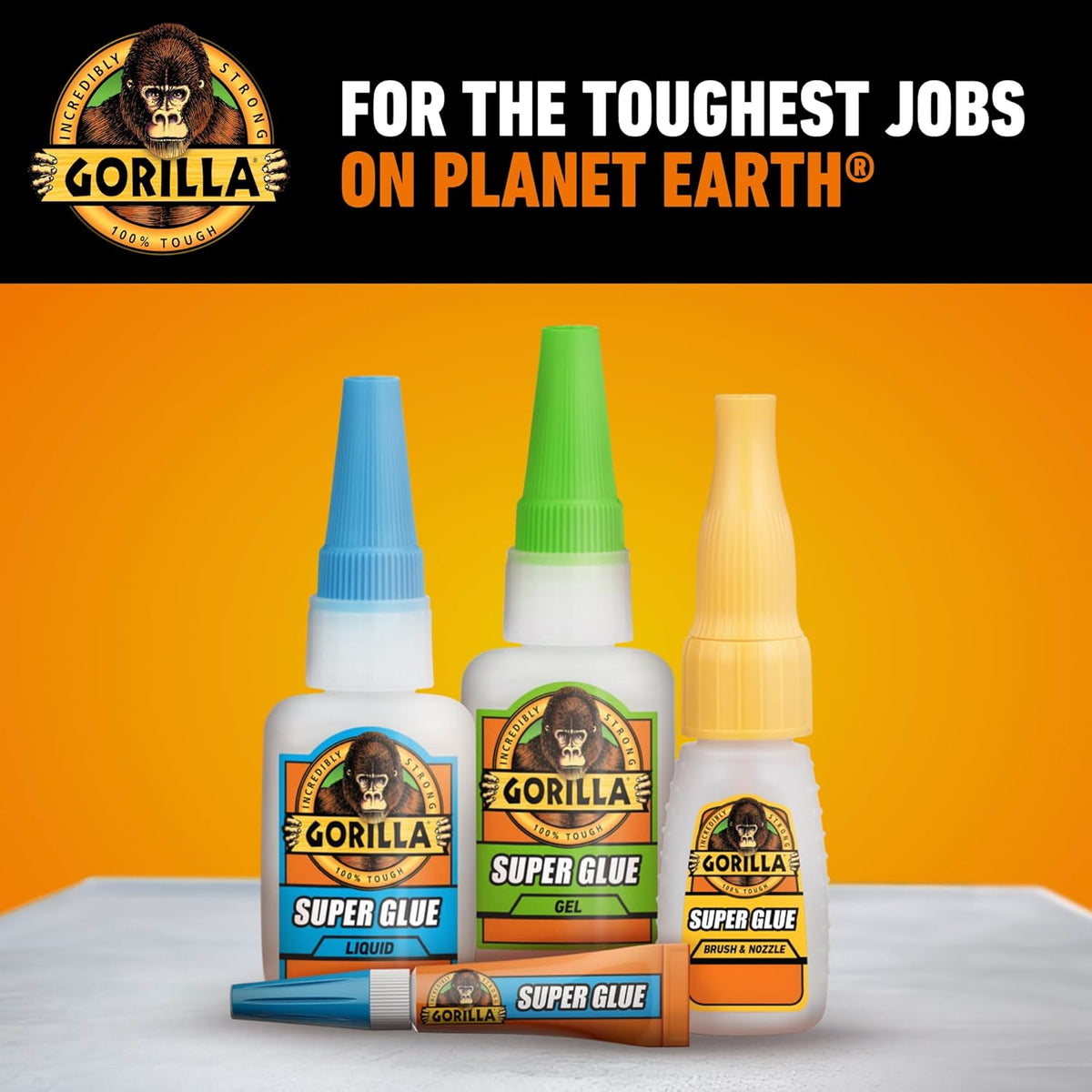 Gorilla Super Glue Gel XL, Clear 25g (Pack of 1) - Fast‑Setting, No‑Drip