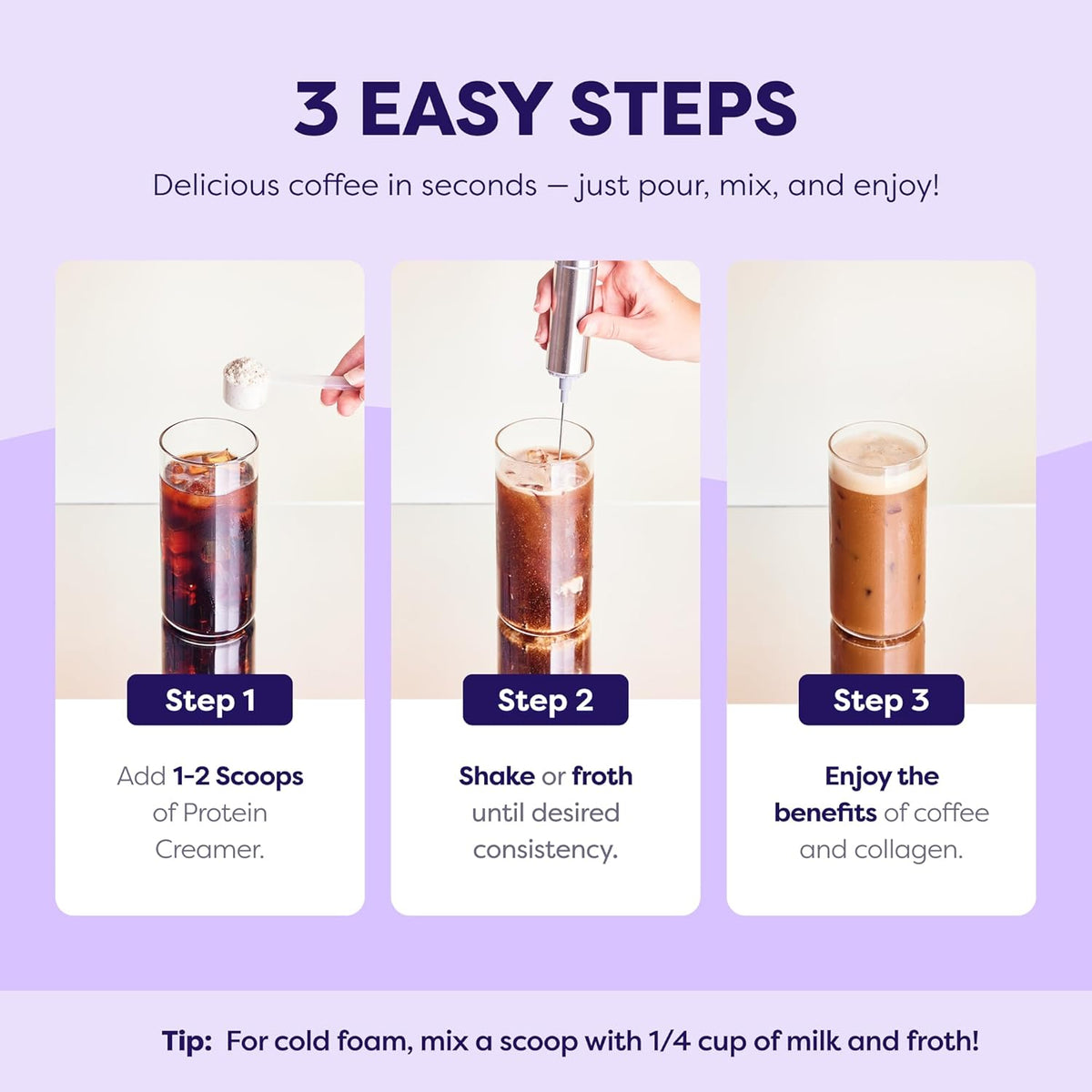 Sweet Cream Protein Coffee Creamer - Grass Fed Pasture Raised Collagen