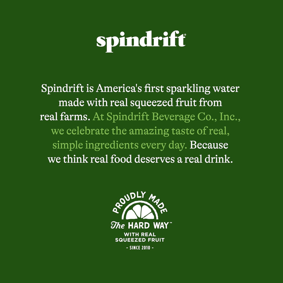 Spindrift Sparkling Water, Lemon Flavored, Made with Real Squeezed Fruit, 12