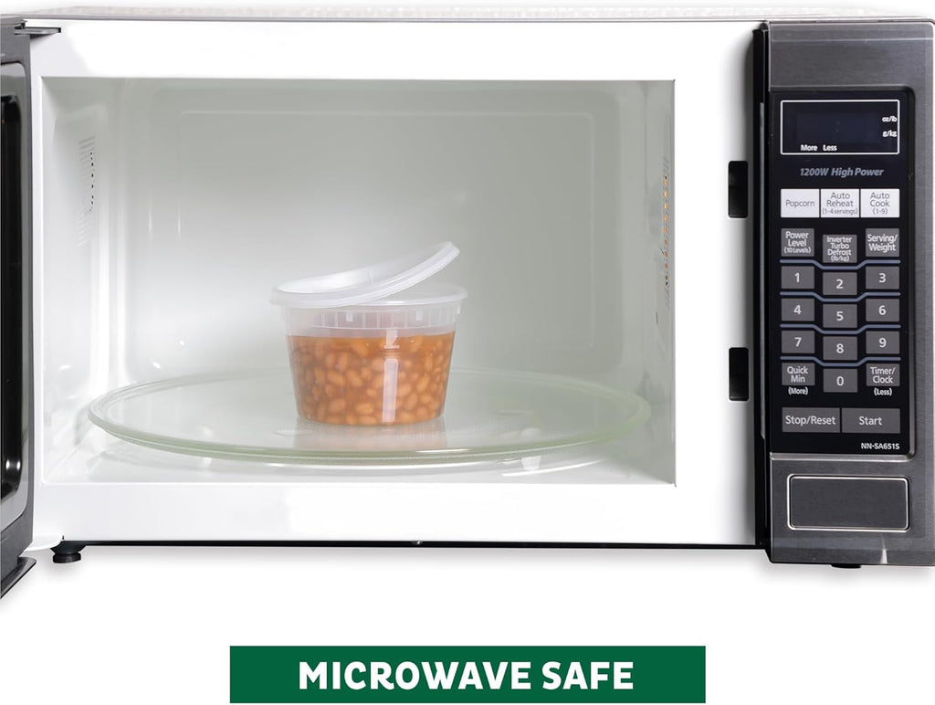Freshware Food Storage Containers 50 Set 16 oz Plastic Deli Containers with