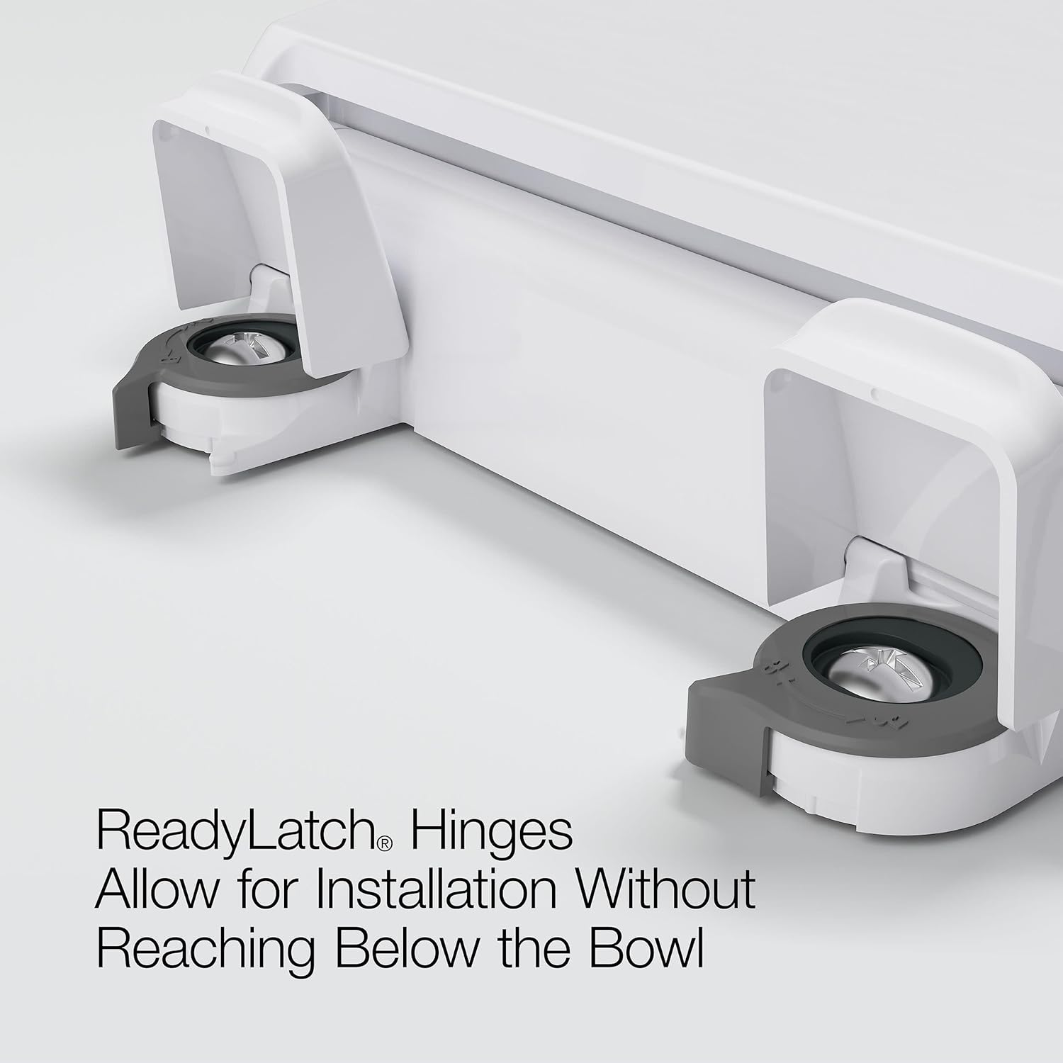 KOHLER 4636-RL-0 Cachet ReadyLatch Elongated Toilet Seat Slow Close, Soft
