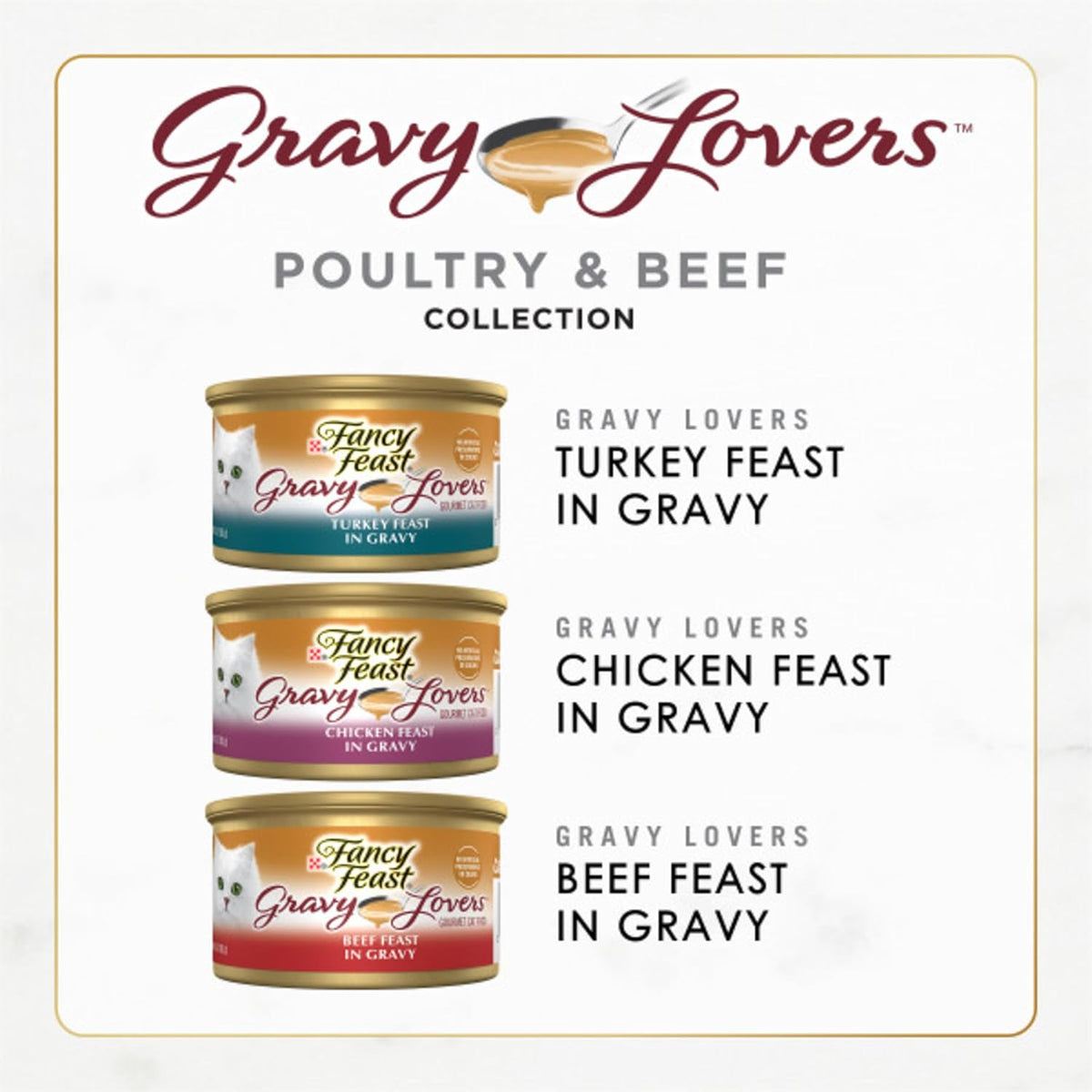 Purina Fancy Feast Gravy Lovers Poultry and Beef Grilled Gourmet Wet Cat Food