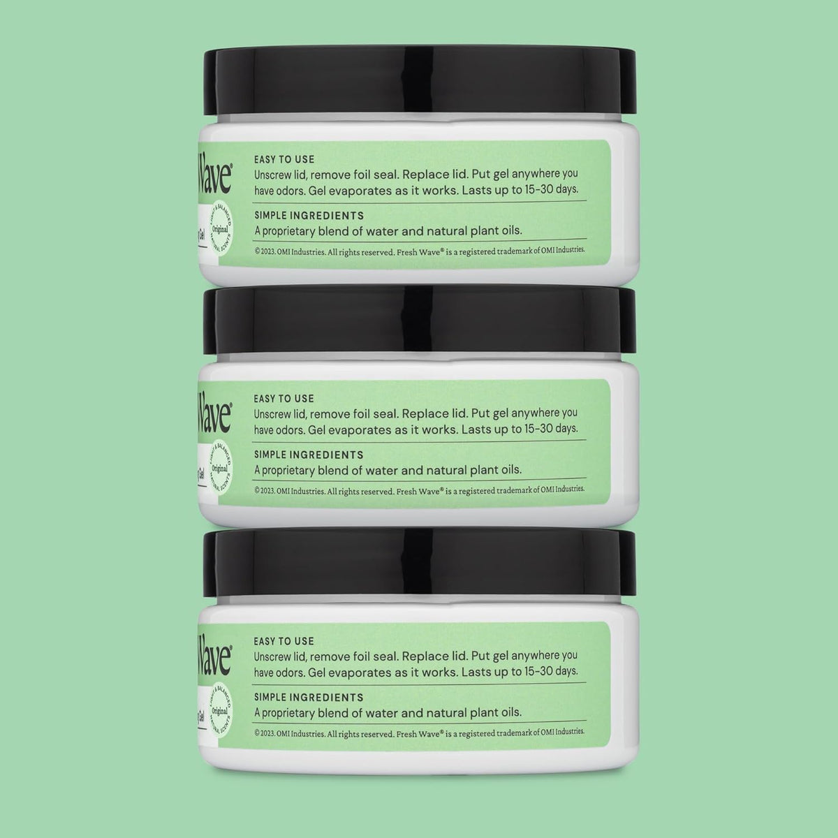 Fresh Wave Odor Removing Gel, 7 oz., Pack of 3 - Odor Absorbers for Home