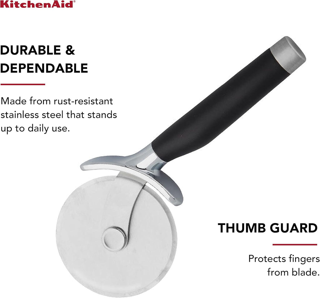 KitchenAid Classic Pizza Wheel with Sharp Blade For Cutting Through Crusts