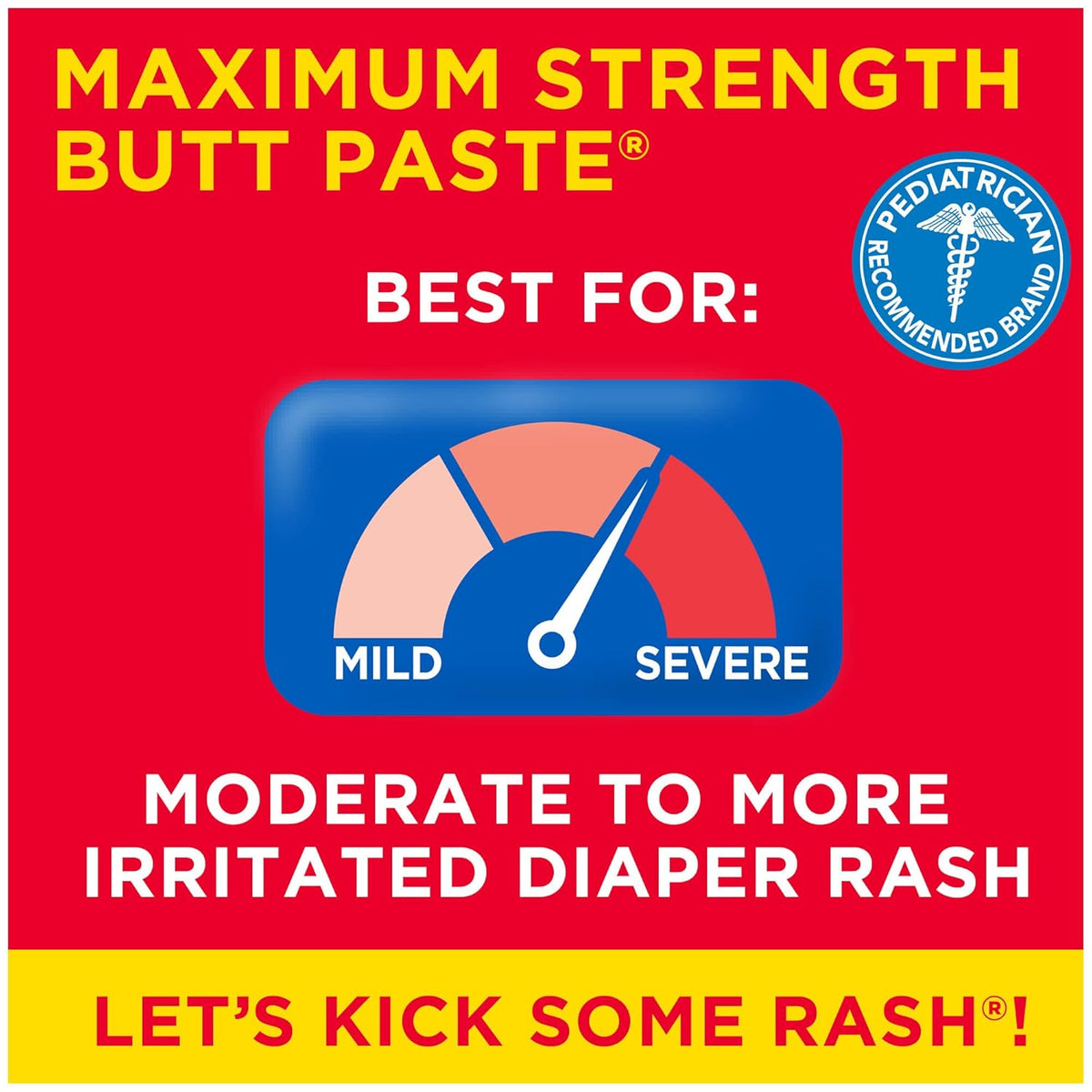 Boudreaux’s Butt Paste Max Strength Diaper Rash Cream for Baby, Ointment With