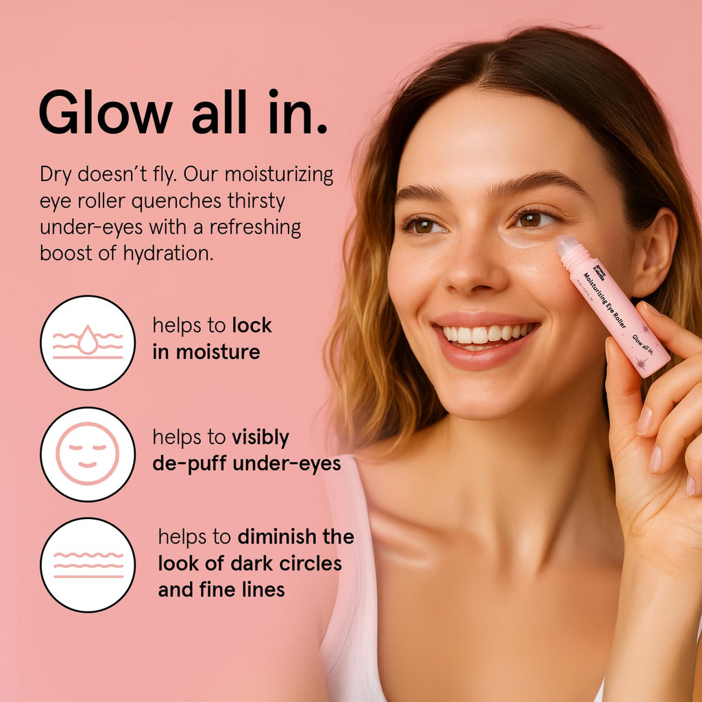 grace & stella Under Eye Brightener with Rose Quartz Rollerball - Centella