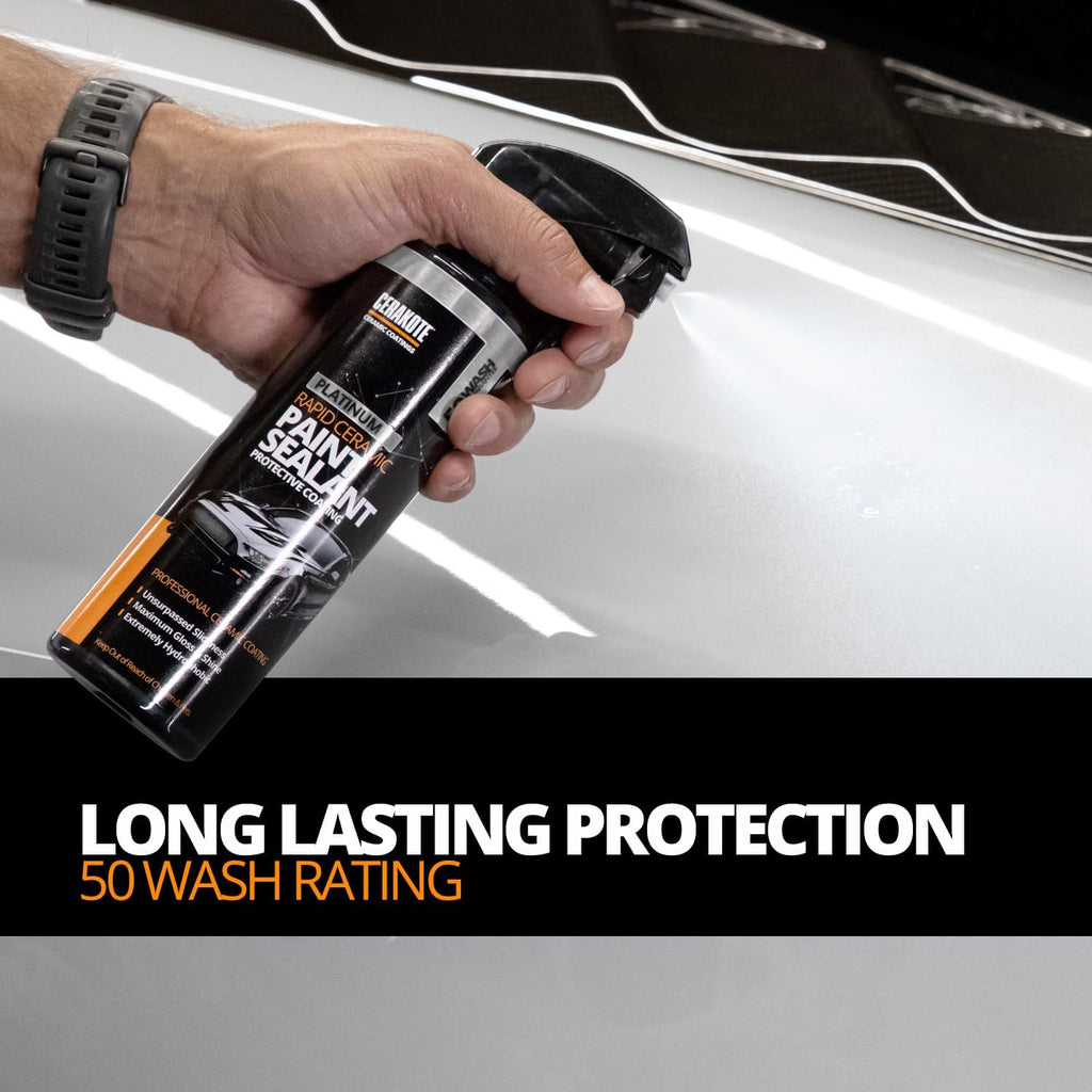 CERAKOTE® Platinum Rapid Ceramic Paint Sealant Spray - 14 oz. - 50 Wash