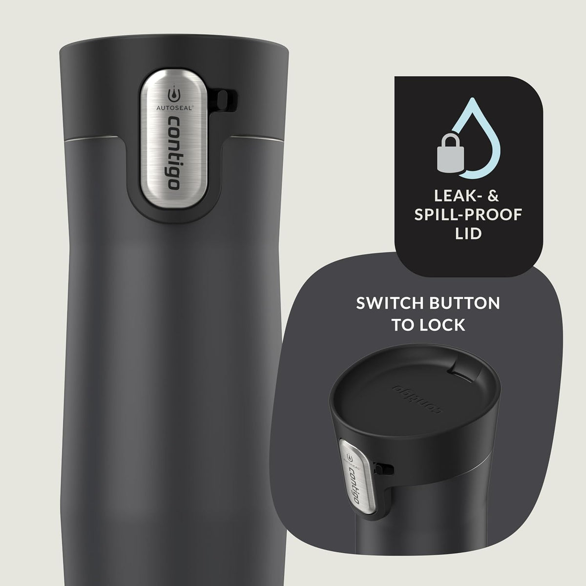 Contigo West Loop 3.0 Stainless Steel Insulated Travel Mug, Leak Proof with