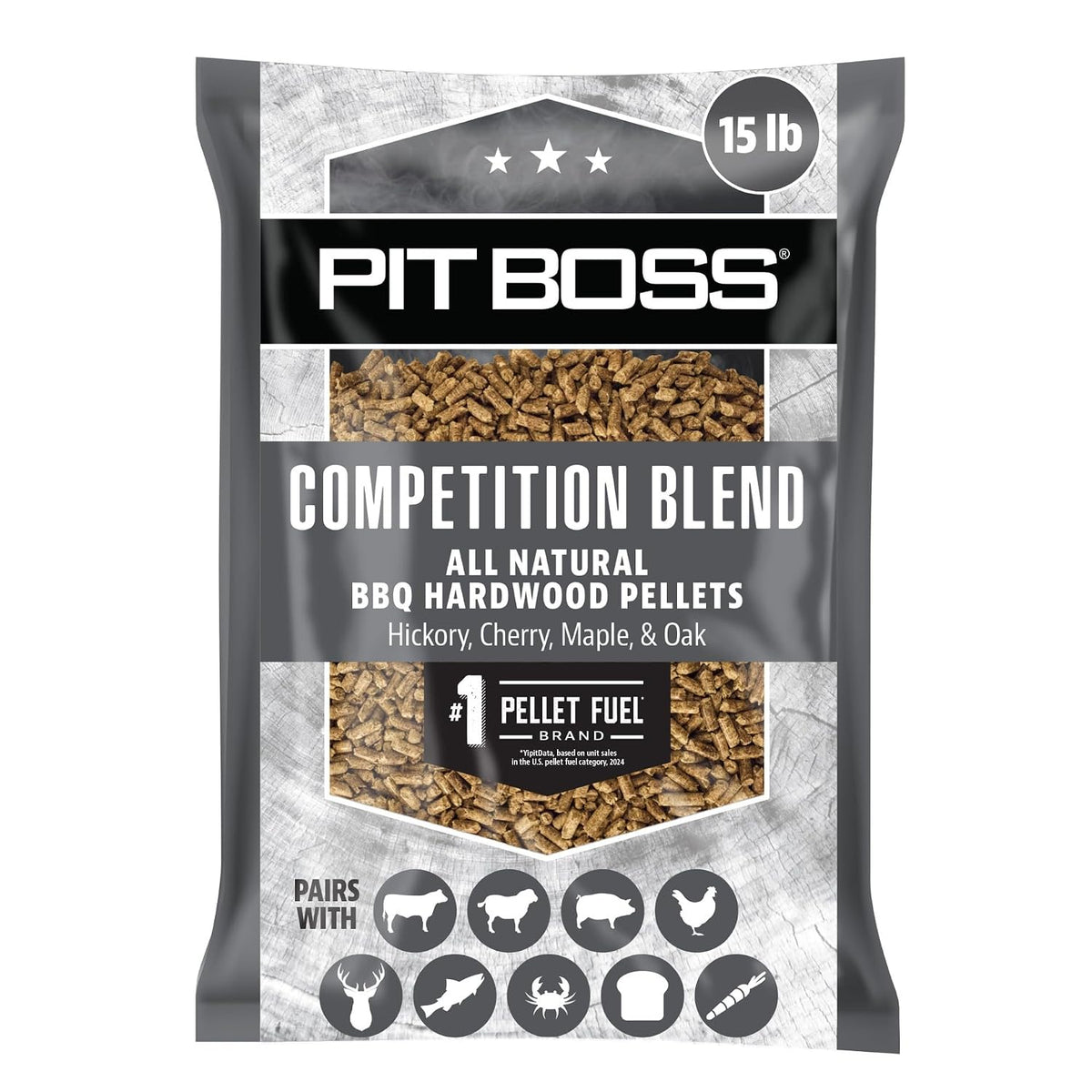 Pit Boss 100% All Natural BBQ Hardwood Pellets for Cooking, Grilling, and