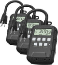 BN-LINK 7 Day Outdoor Heavy Duty Digital Programmable Timer, 125VAC, 60Hz, Dual Outlet