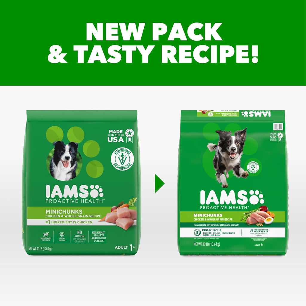 IAMS Proactive Health Adult Minichunks Premium Dry Dog Food, Adult Dog Food