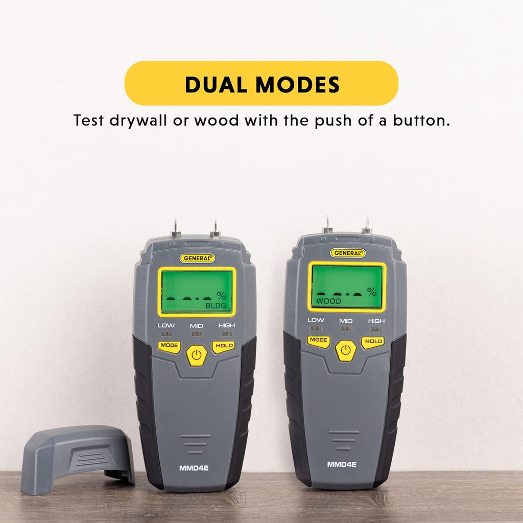 General Tools MMD4E Digital Moisture Meter, Water Leak Detector, Moisture