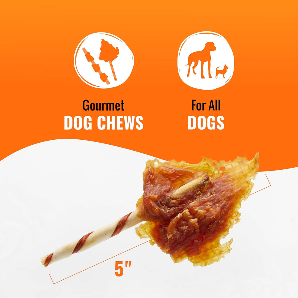 Good ‘n’ Fun Triple Flavor Wings Chews for All Dogs, 12 Ounces, Treat Your