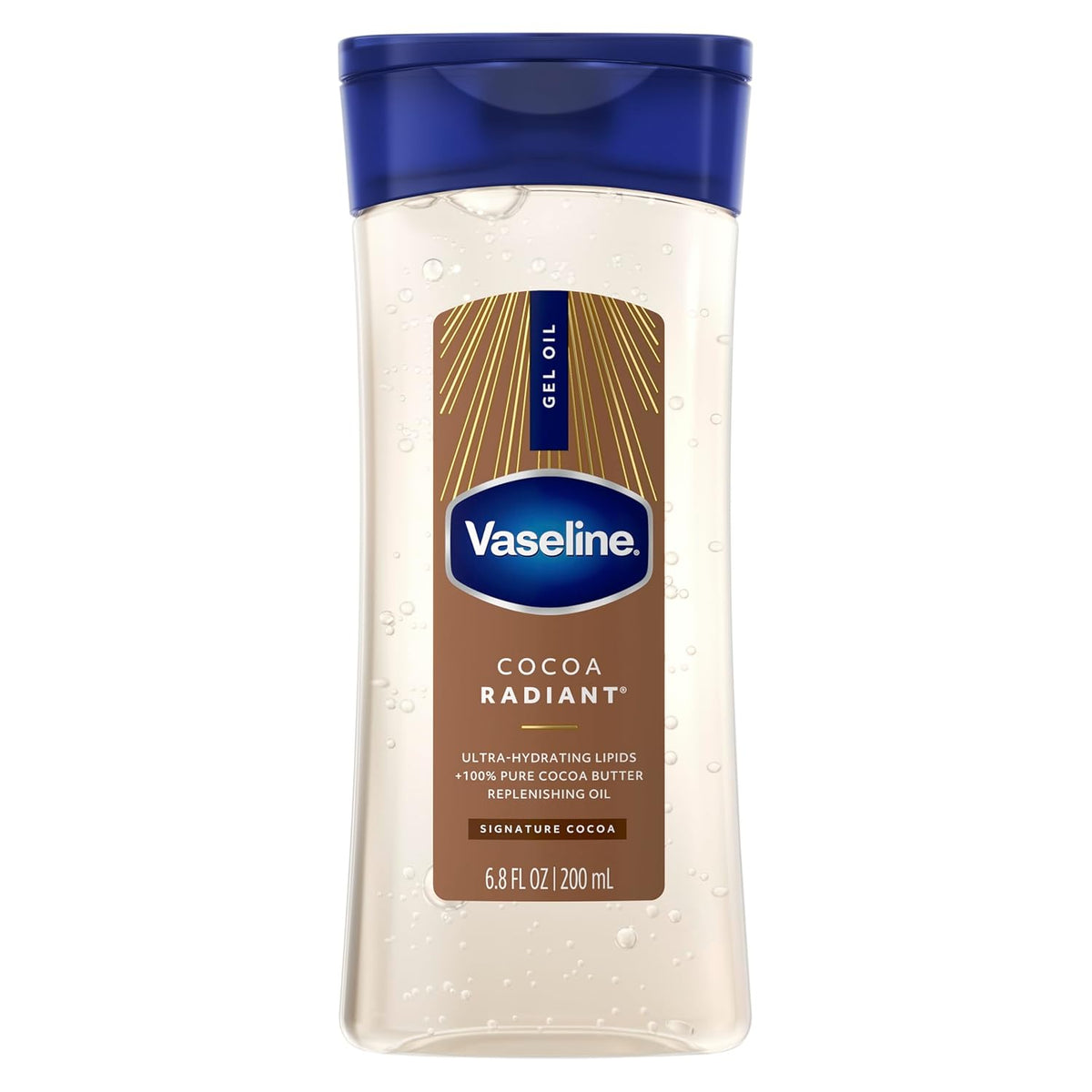 Vaseline Intensive Care Cocoa Radiant for Glowing Skin Body Gel Oil Made with