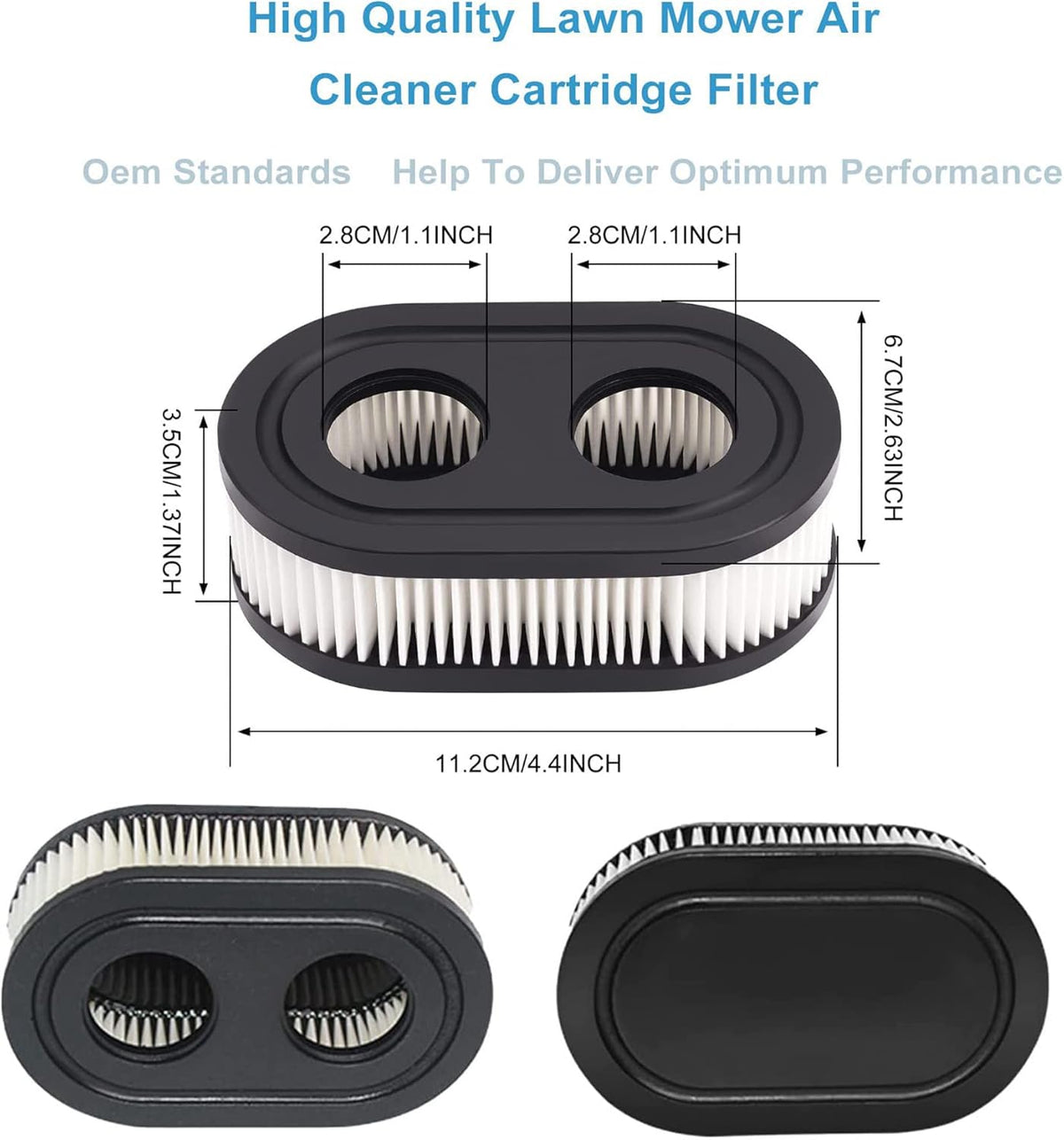 593260 Air Filter 593260 798452 334404 Air Cleaner Cartridge Filter, Lawn