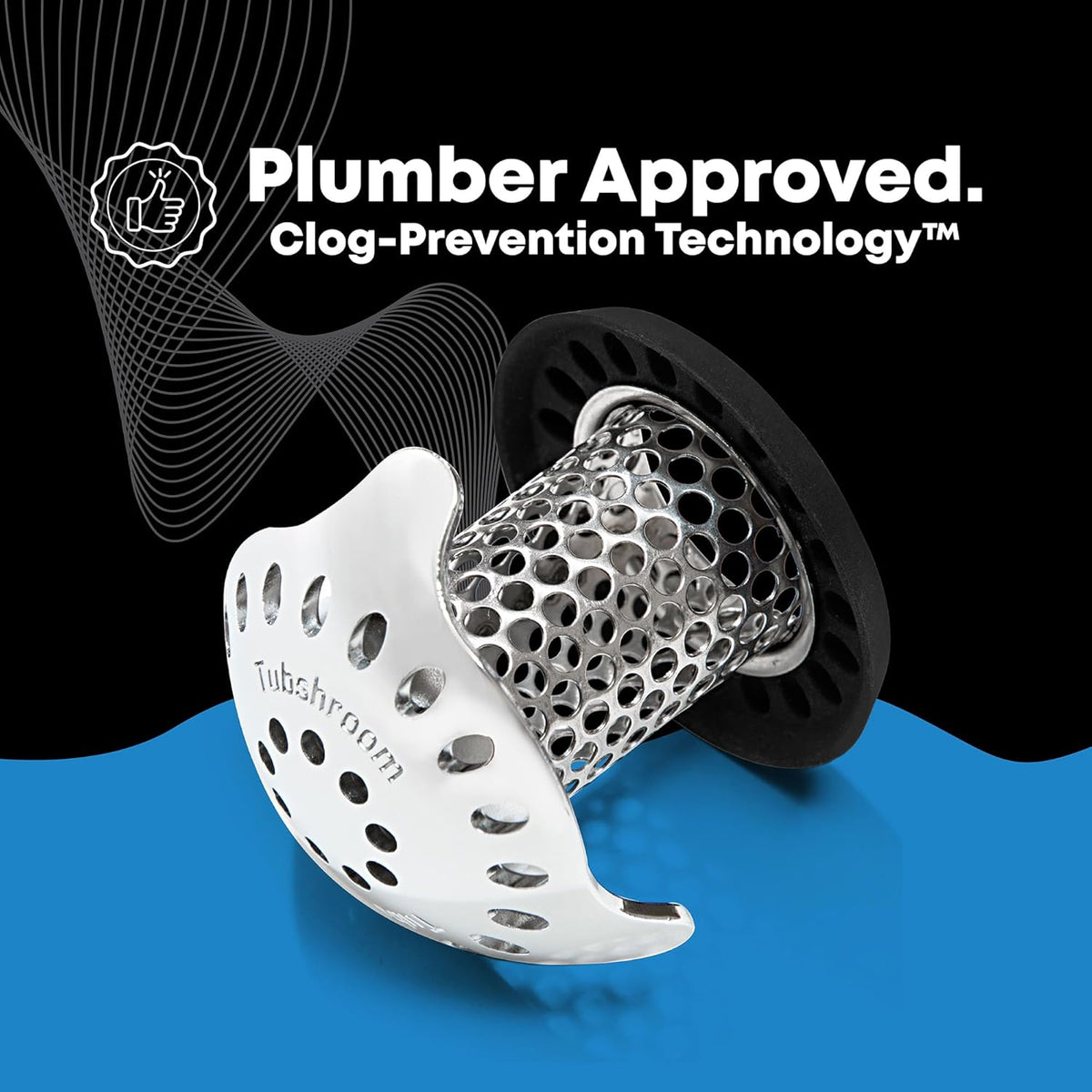 TubShroom Ultra Revolutionary Bath Tub Drain Protector Hair