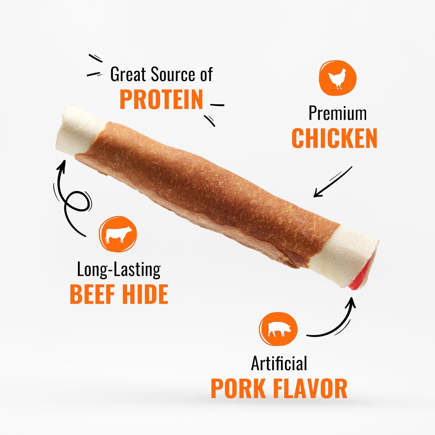 Good ‘n’ Fun Triple Flavor Rolls for Large Dogs, Treat Your Dog to