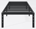 Hafenpo 14 Inch Twin Bed Frame, Under Bed Storage, Black