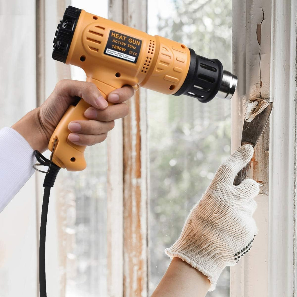 SEEKONE Heat Gun 1800W 122℉-1202℉（50℃- 650℃）Fast Heating Heavy Duty Hot Air