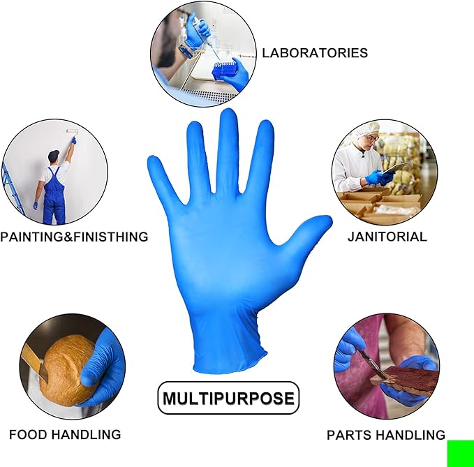 PEIPU Nitrile Disposable Gloves，Powder Free, Cleaning Service Gloves, Latex
