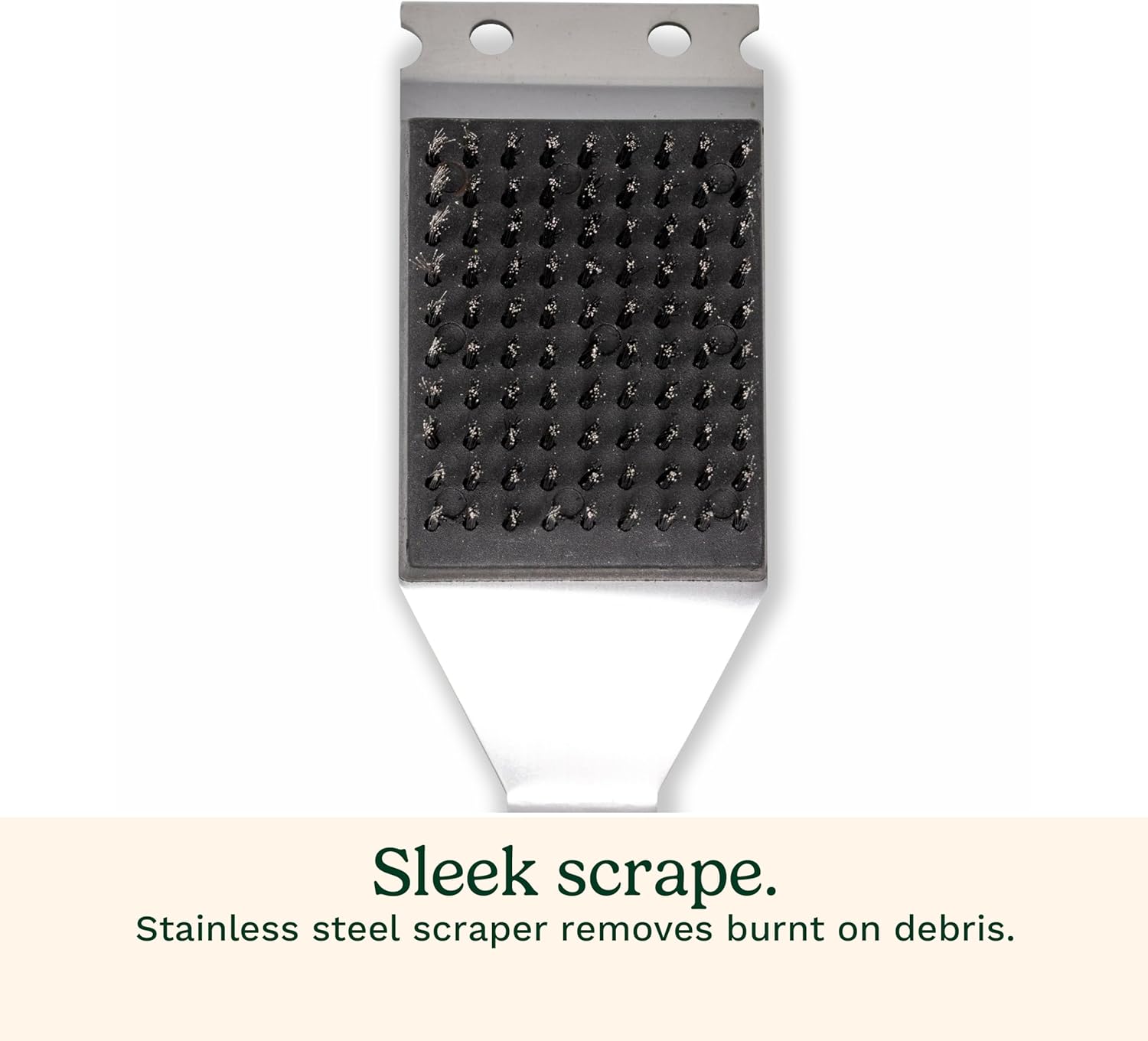 Cuisinart Stainless Steel 16.5" Long Handle Grill Cleaner Brush and Scraper